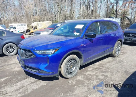 2022 Acura Mdx A-Spec Package из США, поврежденный, VIN 5J8YE1H08NL013083